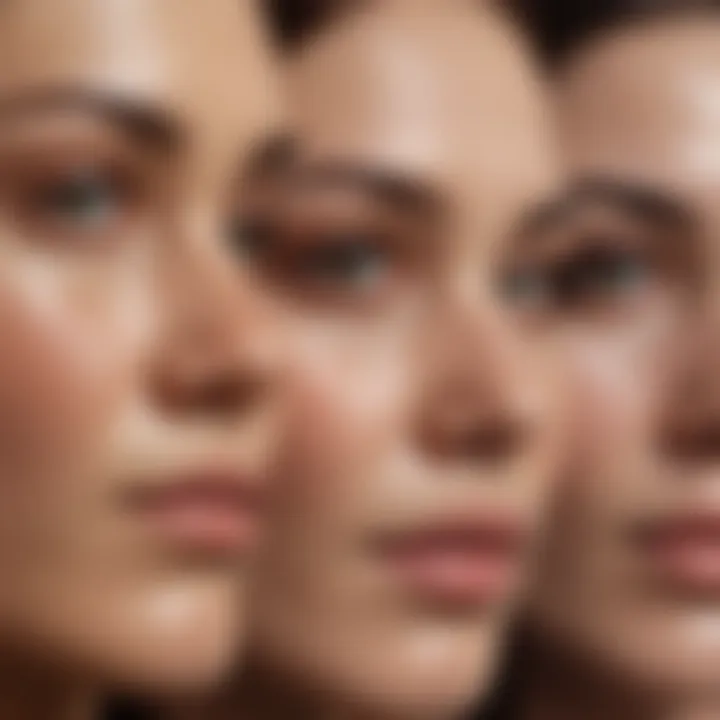 A visual representation of different skin types