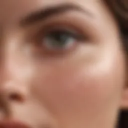 Close-up view of a smooth, flawless skin texture highlighting the benefits of pore minimizing products