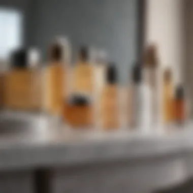 Curated Skincare Essentials for Pore Care Skincare products arranged on a vanity