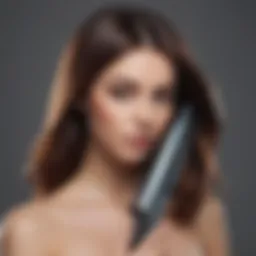 Sleek and polished hair using Pretty Young Thing straighteners