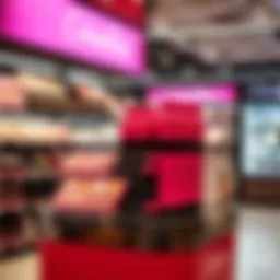 ColourPop product display in a retail store