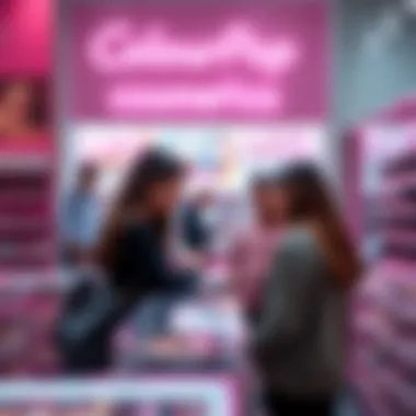 Consumers Engaging with ColourPop Cosmetics Shoppers exploring ColourPop cosmetics