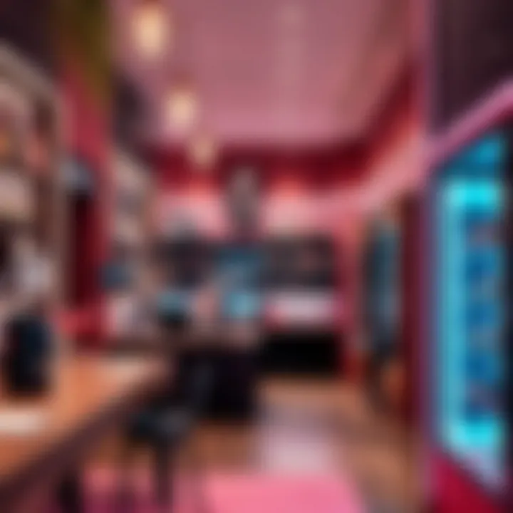 Trendy Environment for Makeup Shopping Trendy makeup shopping atmosphere