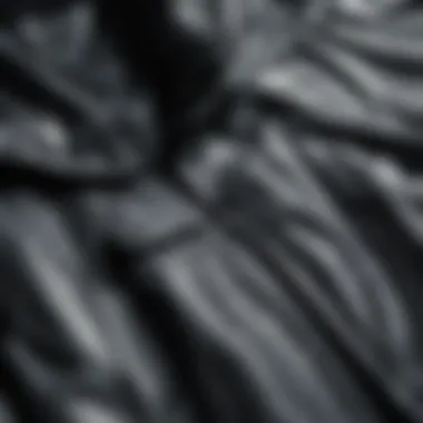 Detailed view of rainproof jacket pockets and closures