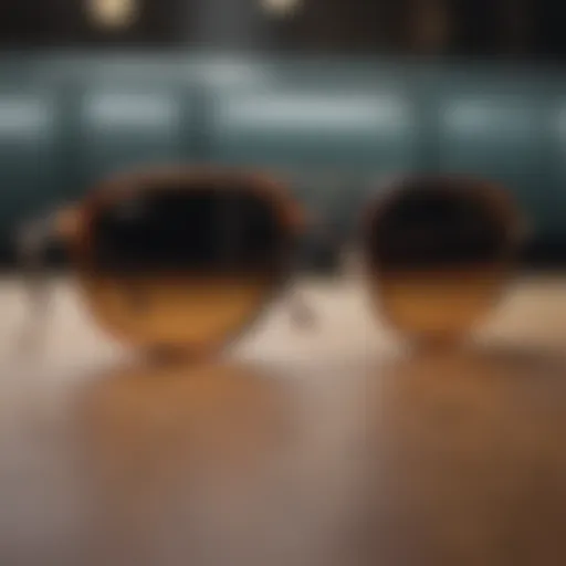 Classic Ray-Ban Icons sunglasses displayed against a stylish backdrop