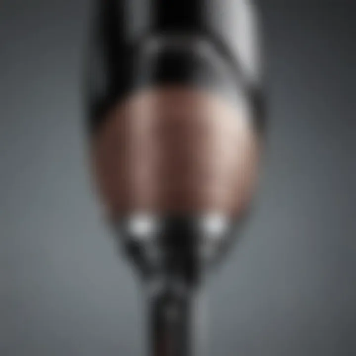 Close-up of the Revlon One Tool highlighting design features