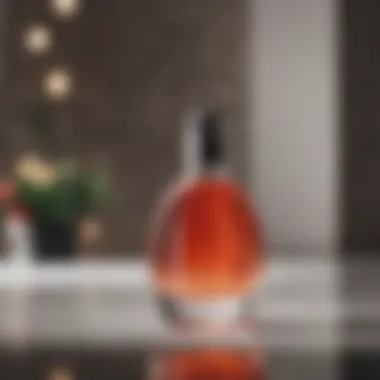 An elegant display of Sakara Beauty Drops in a stylish glass bottle against a chic backdrop