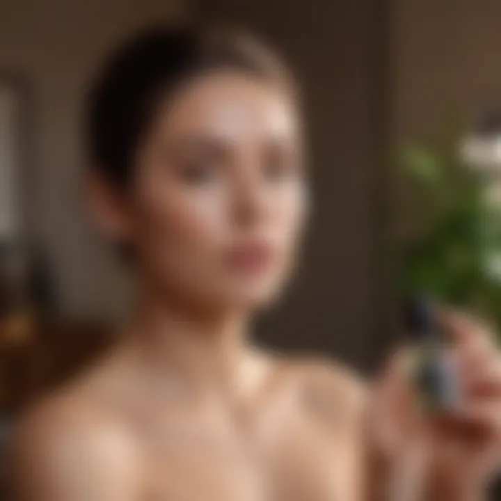 A holistic wellness scene featuring Sakara Beauty Drops along with complementary natural wellness products