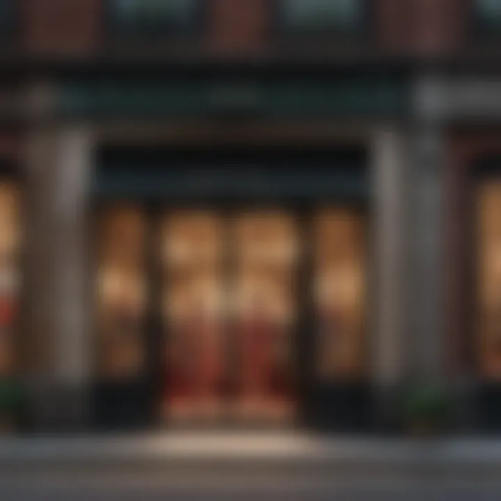 Saks Fifth Avenue storefront adorned with Gucci branding