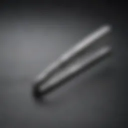 Close-up view of high-quality tweezers designed for thick hair