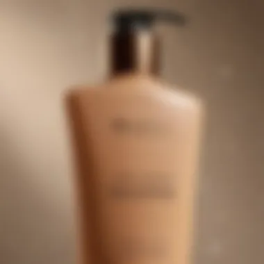 Tan Lotion Bottle Close-up of a tan lotion bottle with a soft glow