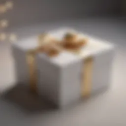 Elegant gift box wrapped in premium paper