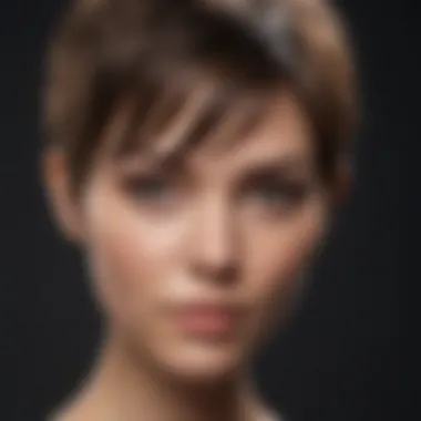 Chic Pixie Cut Chic pixie cut highlighting facial features and softness