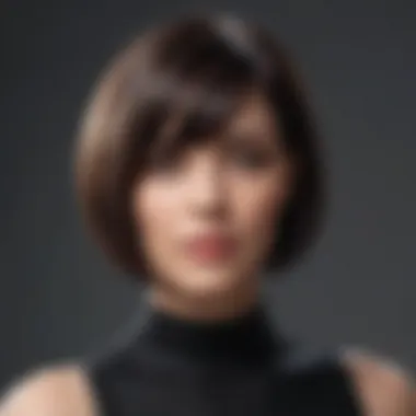 Sleek Bob Hairstyle Elegant bob hairstyle showcasing sleek lines and texture