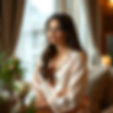 Chic and Cozy: Styling Your Silk Pajama Set Chic and cozy styling of a silk pajama set