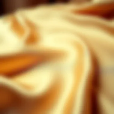 Luxurious silk fabric showcasing its sheen and texture