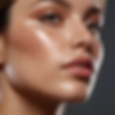 Close-up of a skincare product with key ingredients