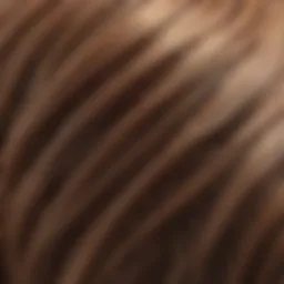 Luxurious hair texture reflecting light