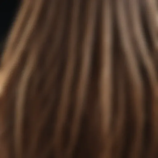 Illustration of hair strands with moisture retention