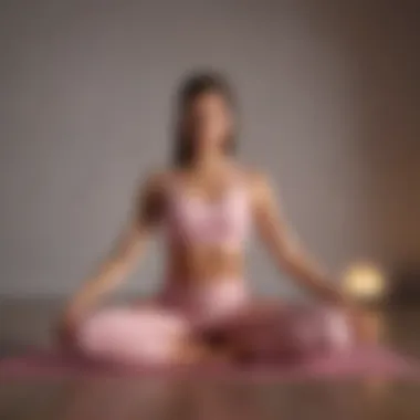 A woman practicing yoga for menstrual health