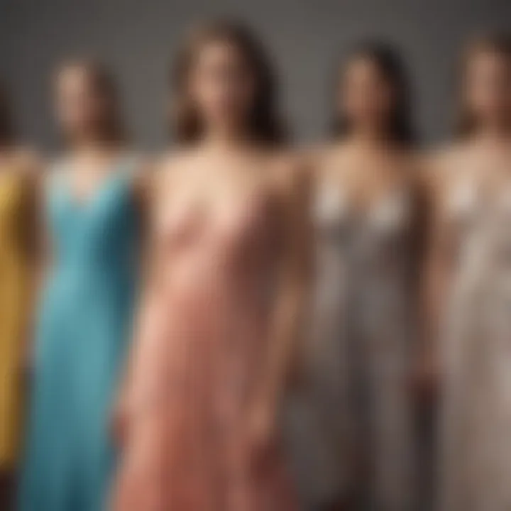 Diverse sundress styles displayed together