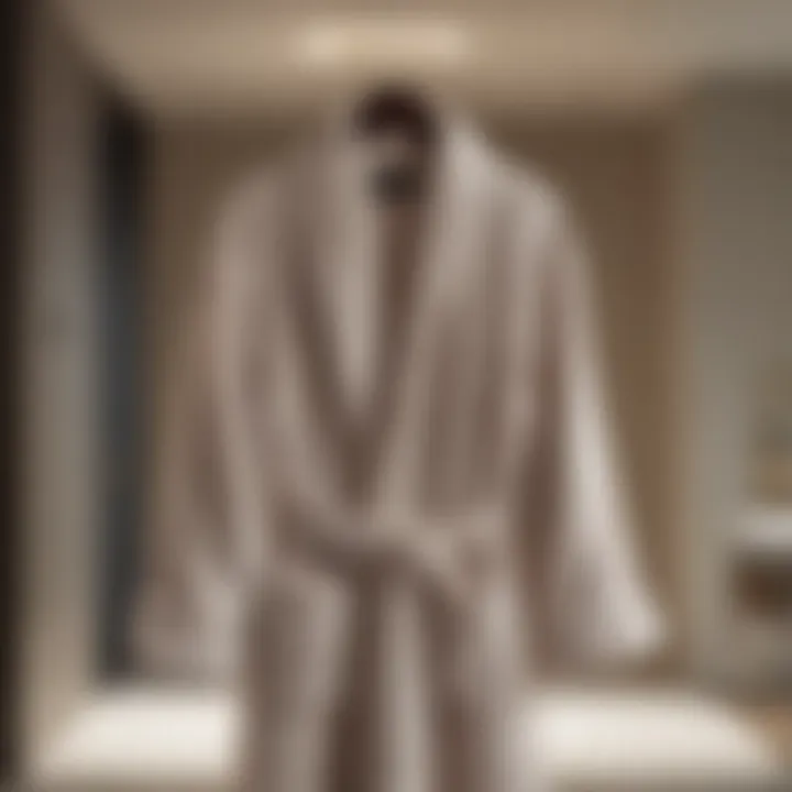 Elegant bathrobe styles displayed in a serene setting