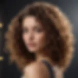 Luxurious curly hair with natural shine