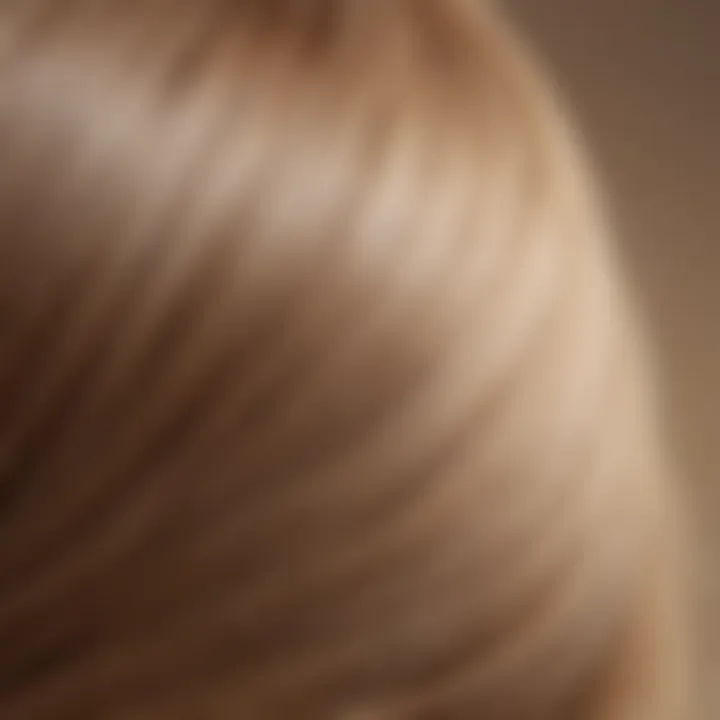 A close-up of silky, smooth hair reflecting light beautifully