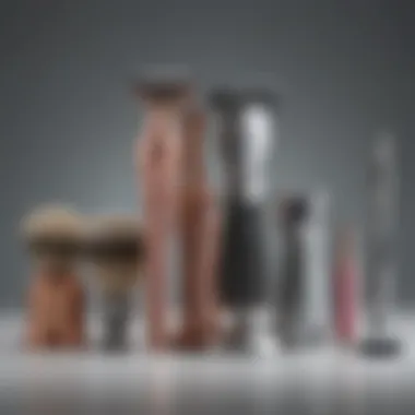 Diverse Range of Shaving Tools and Styles A variety of shaving tools showcasing different types and styles