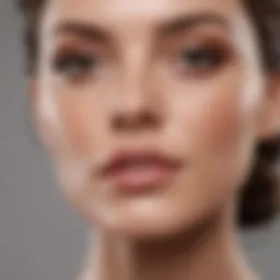 Luxurious tinted moisturizer texture on a smooth surface