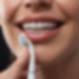 Close-up of advanced whitening toothbrush technology