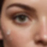 Close-up of hydrating eye cream texture