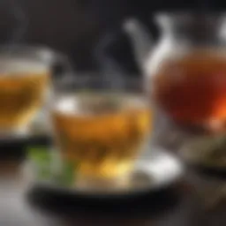 A variety of herbal teas known for their digestive benefits.