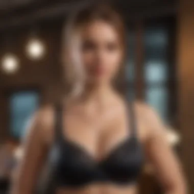 A well-fitted bra showcasing support for heavy bust