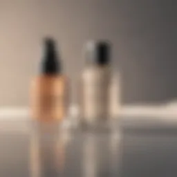 A bottle of luxurious facial serum surrounded by hydration ingredients