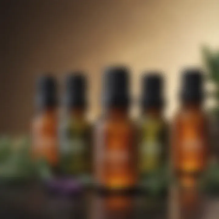 Selection of essential oils and their benefits for skin care