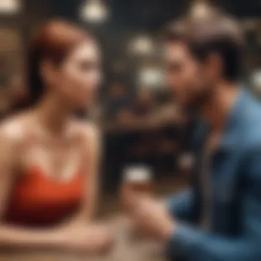 Redefining Relationships through Dialogue Diverse individuals engaging in conversation about dating