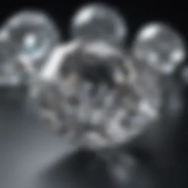 Understanding Diamond Clarity Grades A comparative display of diamond clarity grades