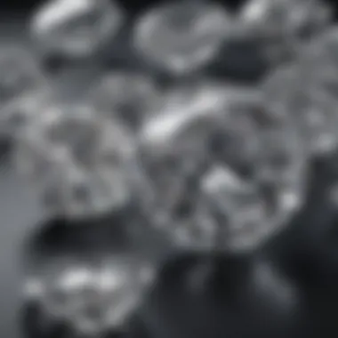 Clear-Cut Diamonds in Modern Jewelry Artistic rendering of diamonds set in contemporary jewelry designs