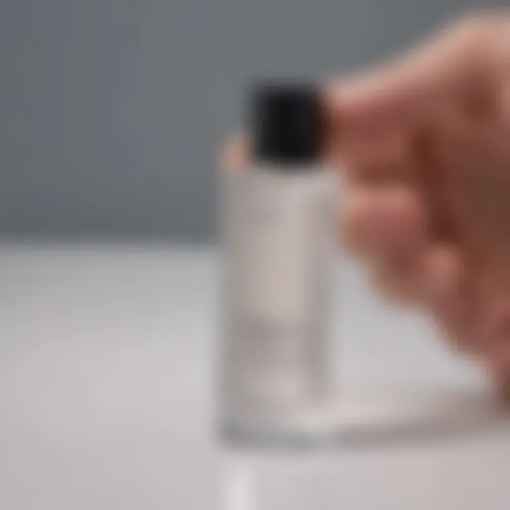 Flat lay of skincare products featuring The Inkey Glycolic Acid Toner