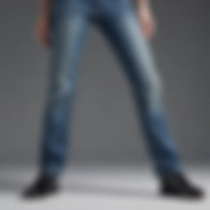 Cultural representation of split seam jeans in modern fashion