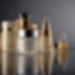 A selection of luxurious facial moisturizers in elegant packaging