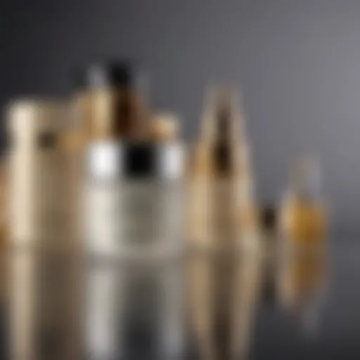A selection of luxurious facial moisturizers in elegant packaging
