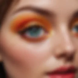 Abstract representation of beauty through vibrant colors
