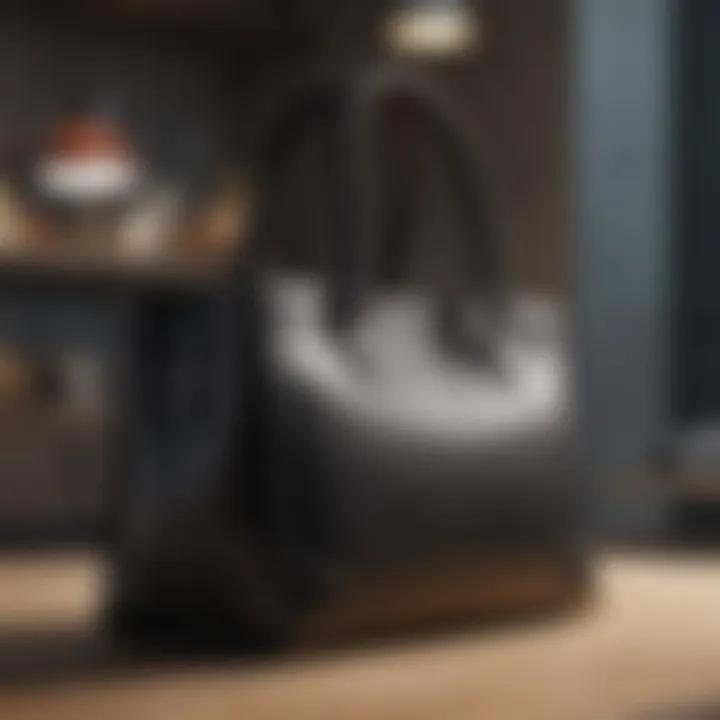 Elegant work tote showcasing modern design elements