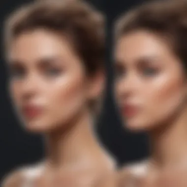 Transformative Results with Salt Spray Before and after results of using salt spray for texture and volume