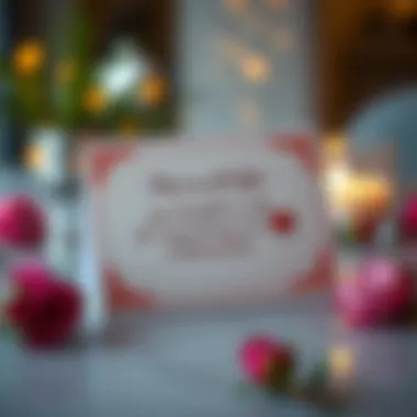 Elegant farewell card with a heartfelt message