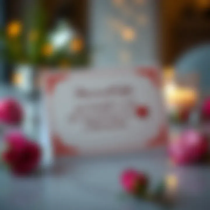 Elegant farewell card with a heartfelt message