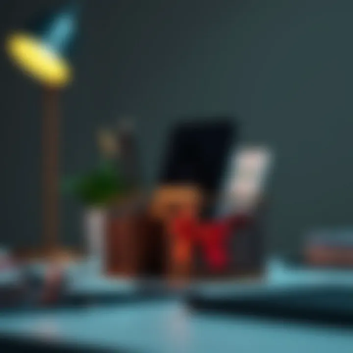 Chic Desk Organizer Stylish desk organizer enhancing workspace