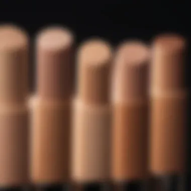 Comparison of skin tones under different lighting conditions with Tom Ford Stick Foundation.